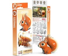 Dėlionė EUGY 3D kartoninis modelis „Voverė“