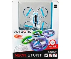 FLYBOTIC Radijo bangomis valdomas dronas „Neon Stunt“