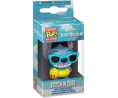 FUNKO POP! Raktų pakabutis: Disney: Lilo &amp; Stitch - Stitch in Tube, 4 cm