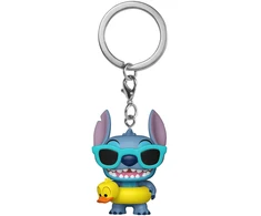 FUNKO POP! Raktų pakabutis: Disney: Lilo &amp; Stitch - Stitch in Tube, 4 cm