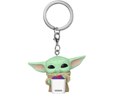 FUNKO POP! Raktų pakabutis: Mandalorian &amp; Grogu - Grogu with Snack