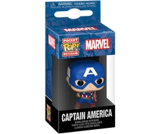 FUNKO POP! Raktų pakabutis: Marvel - Kapitonas Amerika, 10 cm