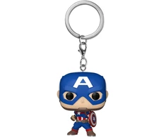 FUNKO POP! Raktų pakabutis: Marvel - Kapitonas Amerika, 10 cm