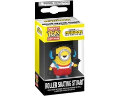 FUNKO POP! Raktų pakabutis: Minions 2 - Roller Skating Stuart, ~10 cm