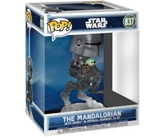 FUNKO POP! Vinilinė figūrėlė: Žvaigždžių karai - The Mandalorian with Grogu, 9 cm