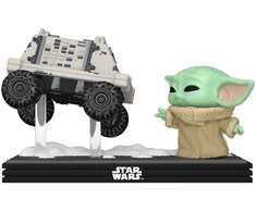 FUNKO POP! Vinilinė figūrėlė: Mandalorian &amp; Grogu - Grogu with Polar Mouse Droid (Moment)