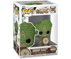 FUNKO POP! Vinilinė figūrėlė: Marvel - Grootas kaip kapitonas Amerika
