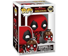 FUNKO POP! Vinilinė figūrėlė: Marvel: Deadpool &amp; Wolverine - Deadpool &amp; Headpool, 9 cm