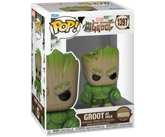 FUNKO POP! Vinilinė figūrėlė: Marvel - Groot as Hulk, 9 cm