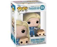 FUNKO POP! Vinilinė figūrėlė: Marvel: The Fantastic Four: First Steps - Invisible Woman &amp; Franklin, 9 cm