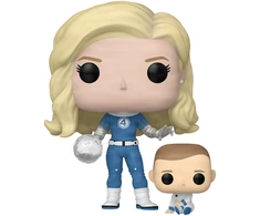 FUNKO POP! Vinilinė figūrėlė: Marvel: The Fantastic Four: First Steps - Invisible Woman &amp; Franklin, 9 cm