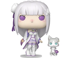 FUNKO POP! Vinilinė figūrėlė: Re:ZERO - Emilia with Puck, 9 cm