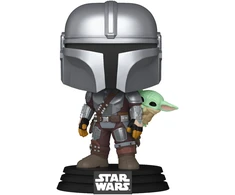 FUNKO POP! Vinilinė figūrėlė: Star Wars - The Mandalorian with Grogu, 9 cm