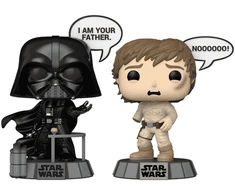 FUNKO POP! Vinilinė figūrėlė: Star Wars - Darth Vader &amp; Luke Skywalker, 9 cm