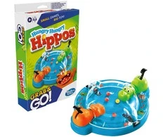 HASBRO GAMING „Grab&amp;Go“ kelioninis žaidimas „Alkani begemotai“