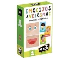 HEADU „Montessori“ kortelės „Emocijos ir veiksmai“, lietuvių k.