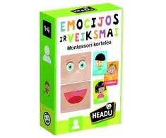 HEADU „Montessori“ kortelės „Emocijos ir veiksmai“, lietuvių k.