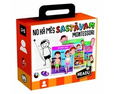 Dėlionė HEADU „Montessori“ žaidimas „Kaip mes sudaryti“, latvių k.