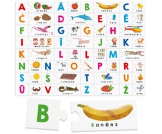 Dėlionė HEADU „Montessori“ žaidimas „Paliesk abėcėlę“, latvių k.