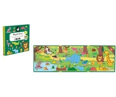 Magnetinė knyga - dėlionė Janod African Animals J05456