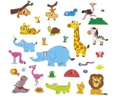 Magnetinė knyga - dėlionė Janod African Animals J05456