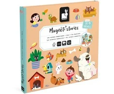 Magnetinė knyga - dėlionė Janod, 6.60 cm, įvairių spalvų