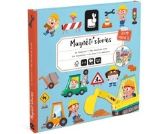 Janod Magnetinė knygelė „Statybų aikštelė“