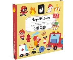 Janod Magnetinė knygelė „Ugniagesiai“