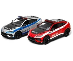 KINSMART Automobilio modelis Lamborghini Urus Performante (policija/ugniagesys), mastelis 1:38