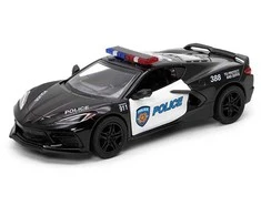 KINSMART Automobilis 2021 Corvette (Policijos), 1:36