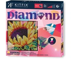 KITFIX DIY Deimančiukų menas „Saulėgrąža“