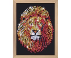 KITFIX DIY „Sequin Art“ mėlynasis rinkinys „Liūtas“