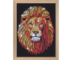 KITFIX DIY „Sequin Art“ mėlynasis rinkinys „Liūtas“