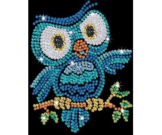 KITFIX DIY „Sequin Art“ raudonasis rinkinys „Pelėdžiukas Ozis“