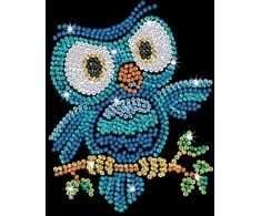KITFIX DIY „Sequin Art“ raudonasis rinkinys „Pelėdžiukas Ozis“