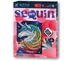 KITFIX DIY „Sequin Art“ raudonasis rinkinys „Vienaragis“