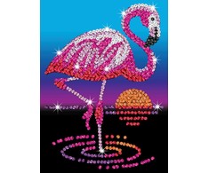 KITFIX DIY „Sequin Art“ raudonasis rinkinys „Flamingas Frenkis“