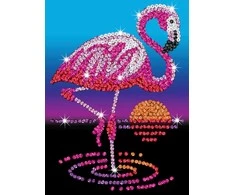 KITFIX DIY „Sequin Art“ raudonasis rinkinys „Flamingas Frenkis“