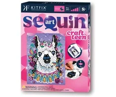 KITFIX DIY „Sequin Art Teen“ rinkinys „Lama“