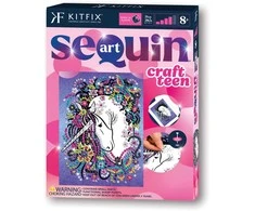 KITFIX DIY „Sequin Art Teen“ rinkinys „Vienaragis“