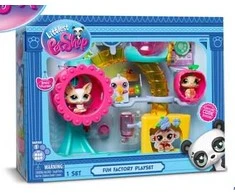 TM Toys LITTLEST PET SHOP rinkinys Linksmybių fabriko žaidimų aikštelė