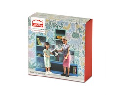 Lundby Lėlių namelio baldas: Knygų lentyna