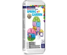 MAGNA-TILES MICROMAGS Kelioninis konstruktorius „Spring Garden“, 24 det.