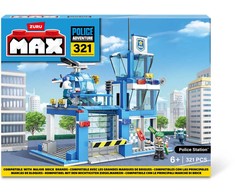 MAX CITY Kaladėlių rinkinys „Policijos nuovada“, 321 vnt.