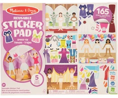 MELISSA &amp; DOUG Daugkartinio naudojimo lipdukų knygelė „Aprenk mane“