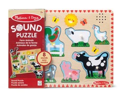 Dėlionė MELISSA &amp; DOUG Farm Animals Sound Puzzle - 8 Pieces
