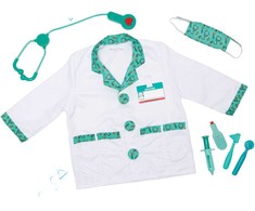 MELISSA &amp; DOUG vaidmenų žaidimo gydytojo kostiumas