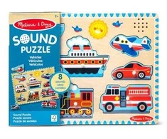 MELISSA &amp; DOUG Skambanti dėlionė „Transporto priemonės“