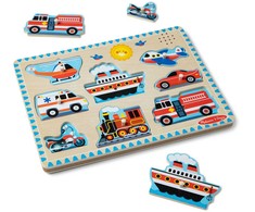 MELISSA &amp; DOUG Skambanti dėlionė „Transporto priemonės“