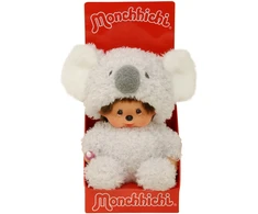 MONCHHICHI Pliušinė beždžionėlė su koalos kostiumu, 18 cm
